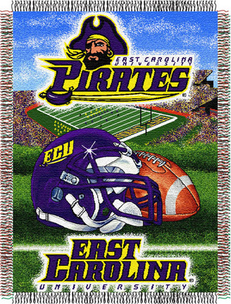 East Carolina Pirates "Home Field Advantage” 48” x  60” Tapestry Throw Blanket