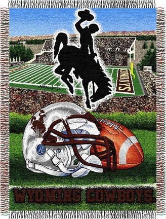 Wyoming Cowboys "Home Field Advantage” 48” x  60” Tapestry Throw Blanket