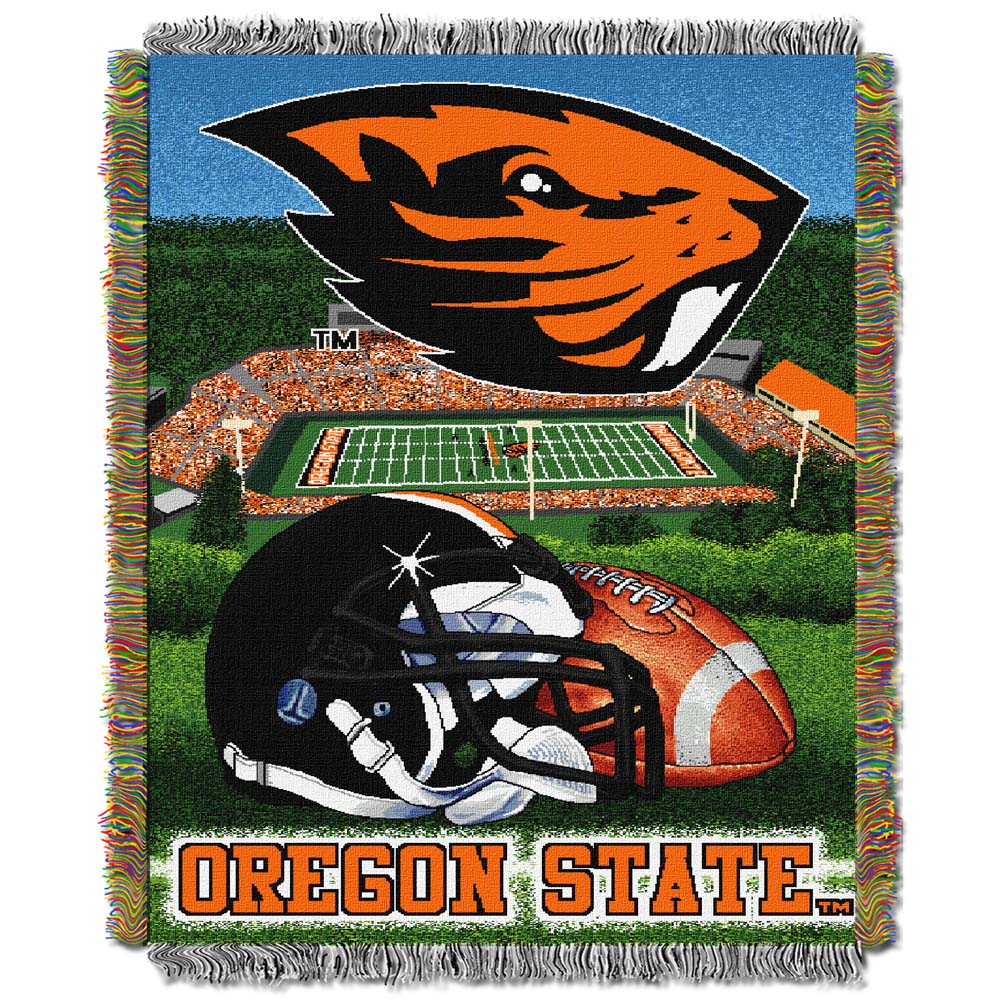 Oregon State Beavers "Home Field Advantage” 48” x  60” Tapestry Throw Blanket