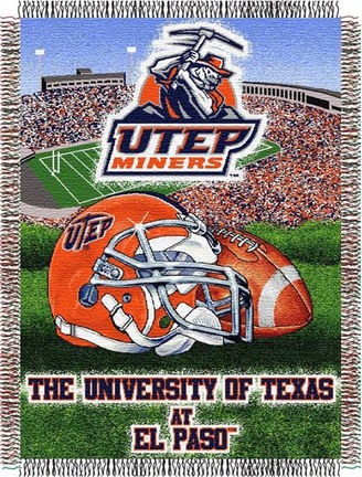 UTEP Texas (El Paso) Miners "Home Field Advantage" 48" x 60" Tapestry Throw Blanket