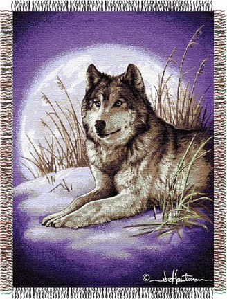 Hautman Brothers "Moon Called" 48" x 60" Tapestry Throw Blanket