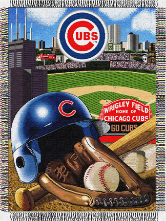 Chicago Cubs "Home Field Advantage" 48" x 60" Throw Blanket