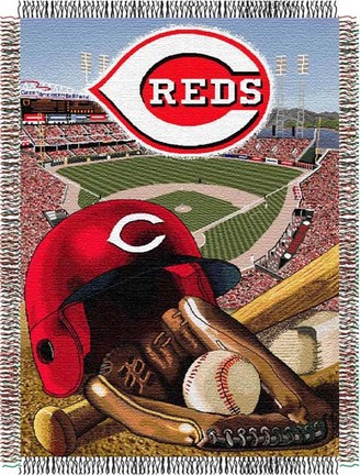 Cincinnati Reds "Home Field Advantage” 48” x  60” Tapestry Throw Blanket