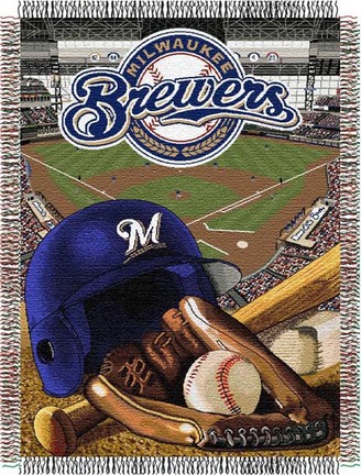 Milwaukee Brewers "Home Field Advantage” 48” x  60” Tapestry Throw Blanket