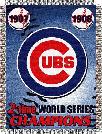 Chicago Cubs "Commemorative" 48" x  60" Tapestry Throw Blanket