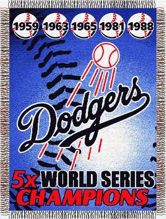 Los Angeles Dodgers "Commemorative" 48" x  60" Tapestry Throw Blanket