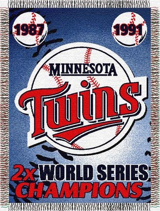 Minnesota Twins "Commemorative" 48" x  60" Tapestry Throw Blanket