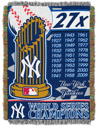 New York Yankees "Commemorative" 48" x  60" Tapestry Throw Blanket