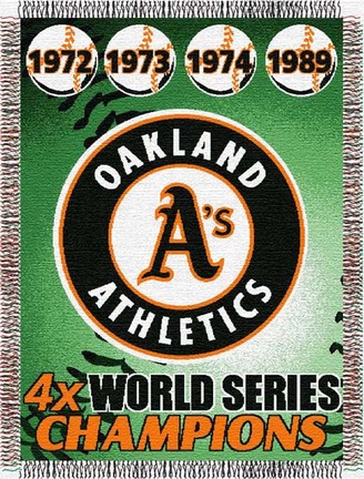 Oakland Athletics "Commemorative" 48" x  60" Tapestry Throw Blanket