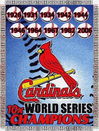 St. Louis Cardinals "Commemorative" 48" x  60" Tapestry Throw Blanket