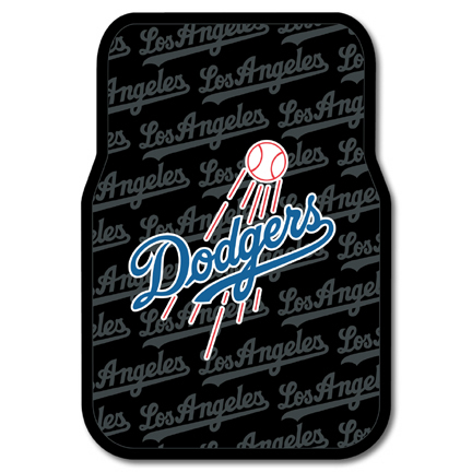 Los Angeles Dodgers Rubber Car Floor Mats (Set of 2 Car Mats)