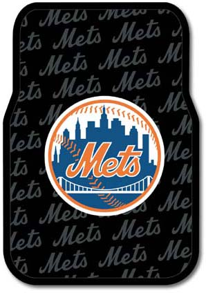 New York Mets Rubber Car Floor Mats (Set of 2 Car Mats)