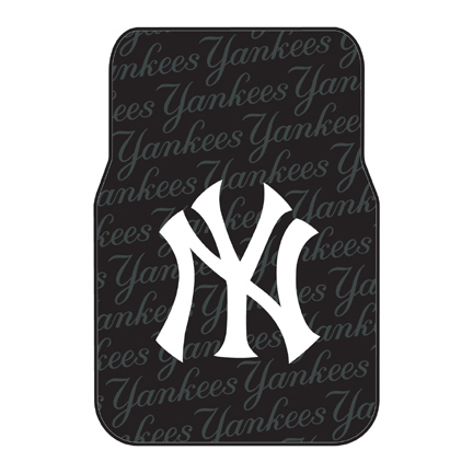 New York Yankees Rubber Car Floor Mats (Set of 2 Car Mats)
