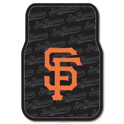 San Francisco Giants Rubber Car Floor Mats (Set of 2 Car Mats)