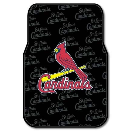 St. Louis Cardinals Rubber Car Floor Mats (Set of 2 Car Mats)