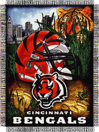 Cincinnati Bengals NFL Licensed "Home Field Advantage" 48" x 60" Throw Blanket