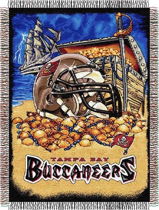 Tampa Bay Buccaneers "Home Field Advantage” 48” x  60” Tapestry Throw Blanket