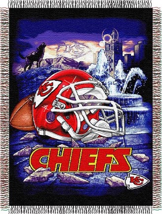 Kansas City Chiefs "Home Field Advantage” 48” x  60” Tapestry Throw Blanket