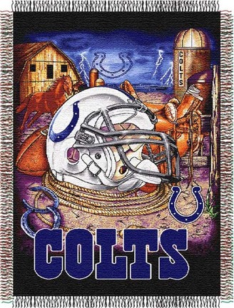 Indianapolis Colts "Home Field Advantage” 48” x  60” Tapestry Throw Blanket