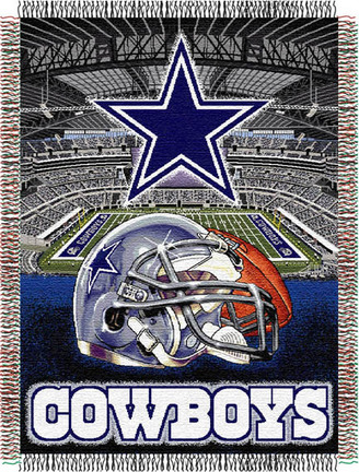 Dallas Cowboys "Home Field Advantage” 48” x  60” Tapestry Throw Blanket