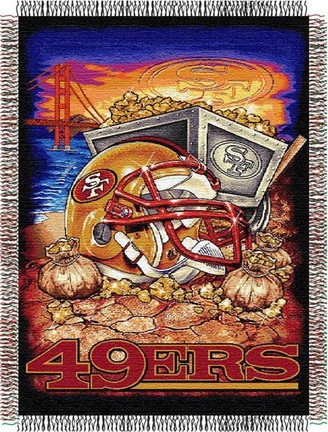 San Francisco 49ers "Home Field Advantage” 48” x  60” Tapestry Throw Blanket