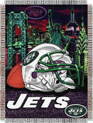 New York Jets "Home Field Advantage” 48” x  60” Tapestry Throw Blanket