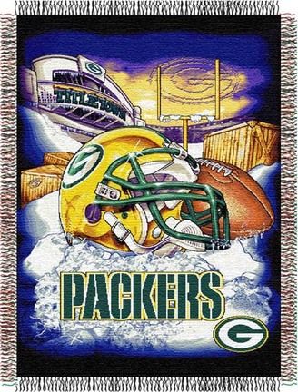 Green Bay Packers "Home Field Advantage” 48” x  60” Tapestry Throw Blanket
