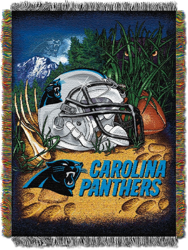 Carolina Panthers "Home Field Advantage” 48” x  60” Tapestry Throw Blanket