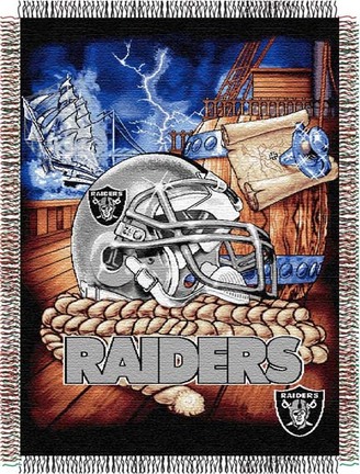 Oakland Raiders "Home Field Advantage” 48” x  60” Tapestry Throw Blanket