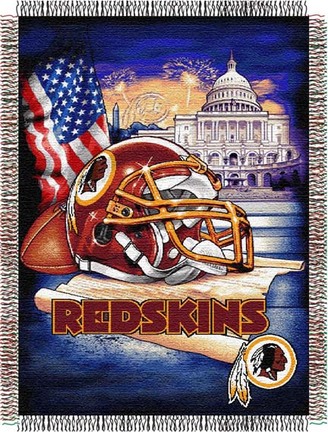 Washington Redskins "Home Field Advantage” 48” x  60” Tapestry Throw Blanket