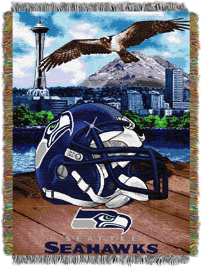 Seattle Seahawks "Home Field Advantage” 48” x  60” Tapestry Throw Blanket