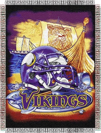 Minnesota Vikings "Home Field Advantage” 48” x  60” Tapestry Throw Blanket