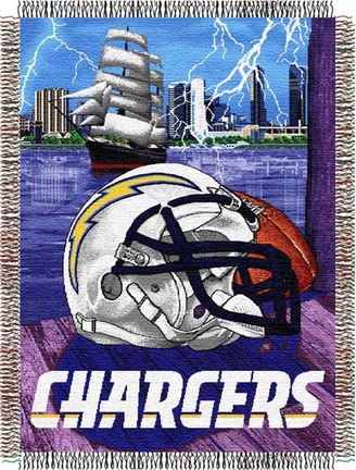 San Diego Chargers "Home Field Advantage” 48” x  60” Tapestry Throw Blanket