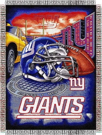 New York Giants "Home Field Advantage” 48” x  60” Tapestry Throw Blanket