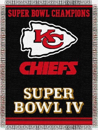 Kansas City Chiefs "Commemorative" 48" x  60" Tapestry Throw Blanket