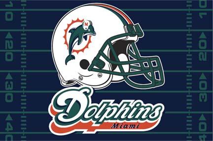 Miami Dolphins 39" x 59" Acrylic Tufted Rug