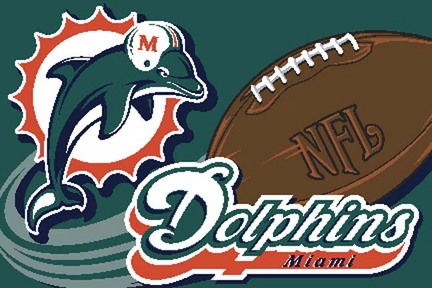 Miami Dolphins 20" x 30" Acrylic Tufted Rug