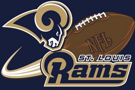 St. Louis Rams 20" x 30" Acrylic Tufted Rug