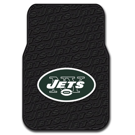 New York Jets Rubber Car Floor Mats (Set of 2 Car Mats)