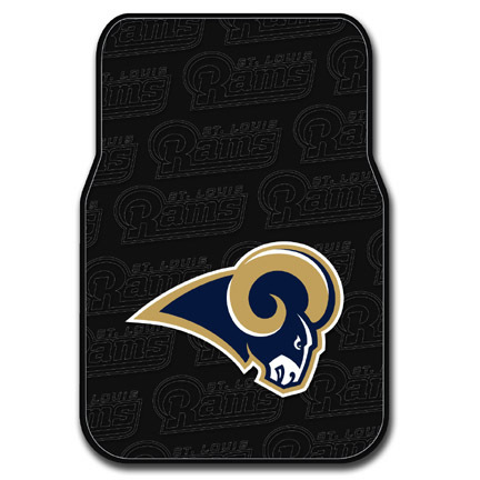 St. Louis Rams Rubber Car Floor Mats (Set of 2 Car Mats)