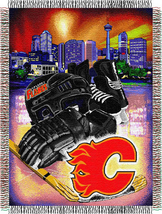 Calgary Flames "Home Ice Advantage” 48” x  60” Tapestry Throw Blanket