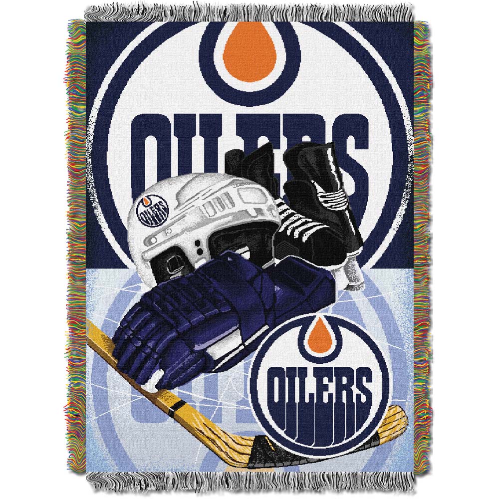 Edmonton Oilers "Home Ice Advantage” 48” x  60” Tapestry Throw Blanket