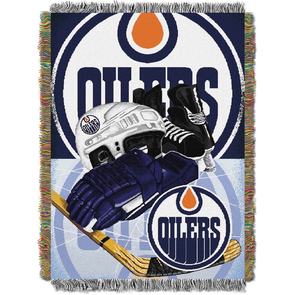 Edmonton Oilers "Home Ice Advantage” 48” x  60” Tapestry Throw Blanket