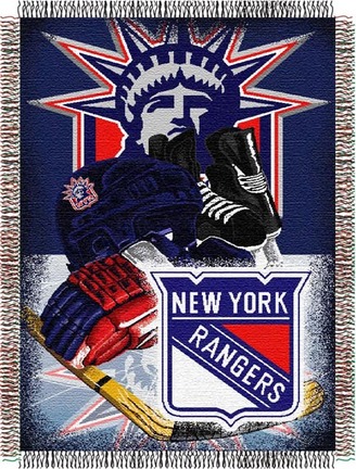 New York Rangers "Home Ice Advantage"  48”x 60” Tapestry Throw Blanket