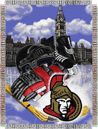 Ottawa Senators "Home Ice Advantage” 48” x  60” Tapestry Throw Blanket