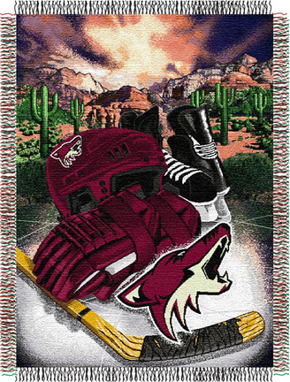 Phoenix Coyotes "Home Ice Advantage” 48” x  60” Tapestry Throw Blanket