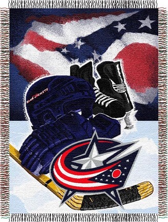 Columbus Blue Jackets "Home Ice Advantage"  48”x 60” Tapestry Throw Blanket
