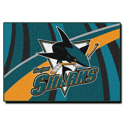 San Jose Sharks 39" x 59" "Streak" Tufted Rug