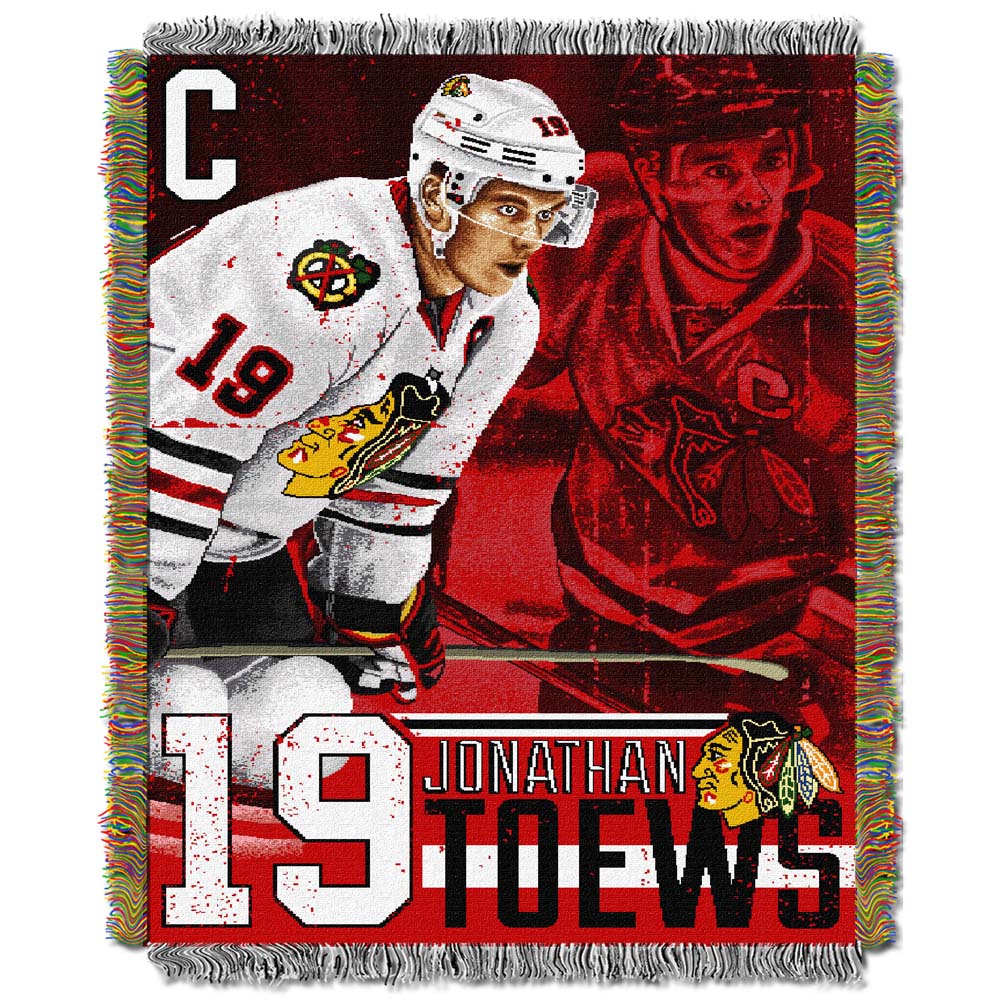 Johnathan Toews Chicago Blackhawks â€œPlayersâ€ 48â€ x 60â€ Tapestry Throw Blanket