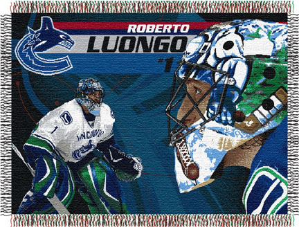 Robert Luongo Vancouver Canucks “Players” 48” x 60” Tapestry Throw Blanket